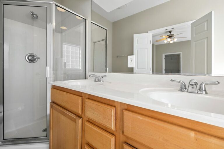 clean lighted bathroom exhaust fan