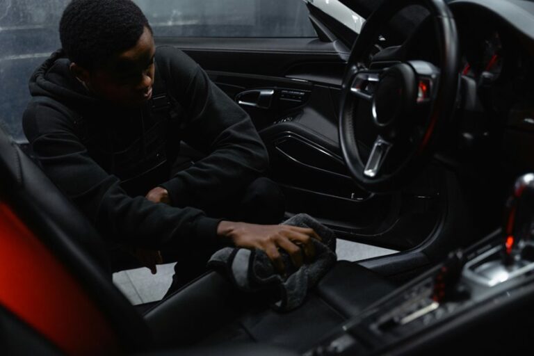 nine step car interior deep cleaning