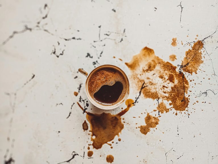 remove coffee stains from shirts