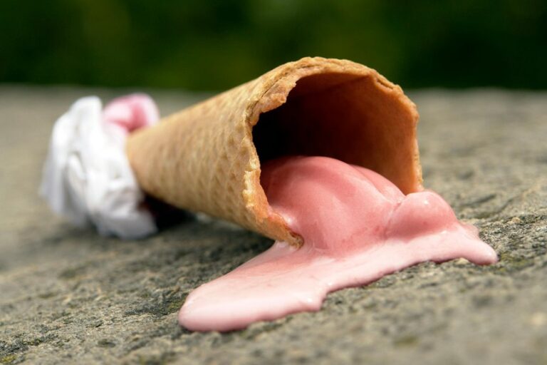 remove melted ice cream stain